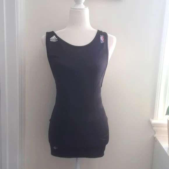 ADIDAS NBA Black Workout Top Size Large - Picture 1 of 7